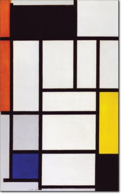 05 - B115 / 
Composizione con rosso nero giallo blu e grigio - 1921