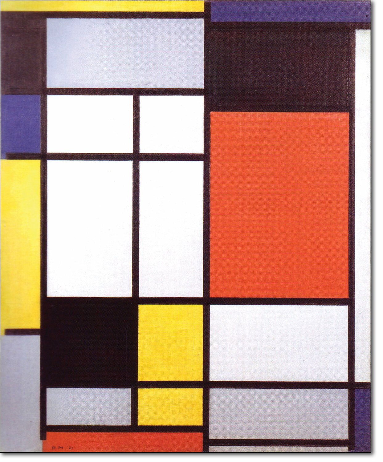 06 - B116 Composizione con giallo blu nero rosso e grigio - Francesco ...