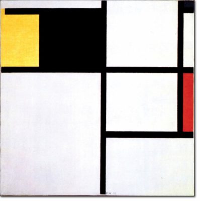 13 - B150 / 
tableau con giallo nero blu rosso e grigio - 1923