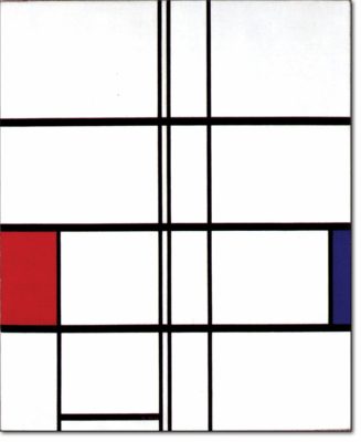 29 - B268 / 
composizione in bianco rosso e blu - 1936