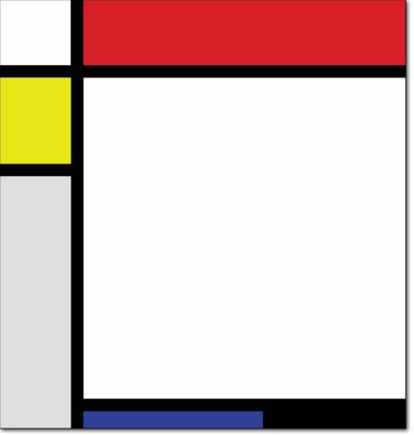 R10 - B164 Tableau N. XII with Red, Yellow and Blue - 1925